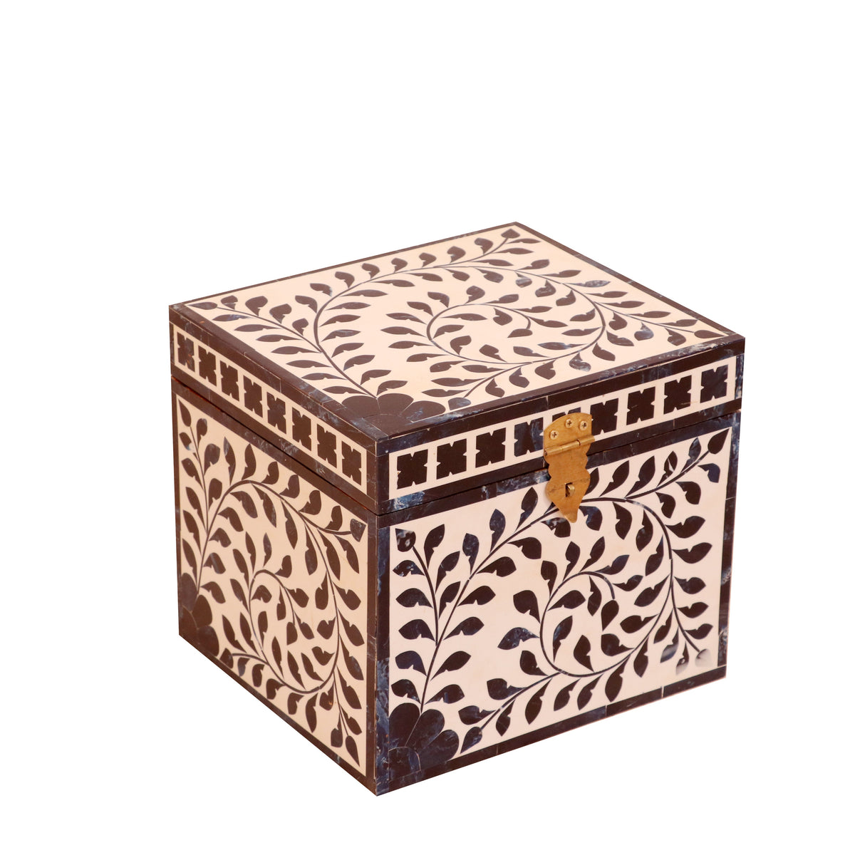 Aveline Inlay Blue Jewellery Box — view 3