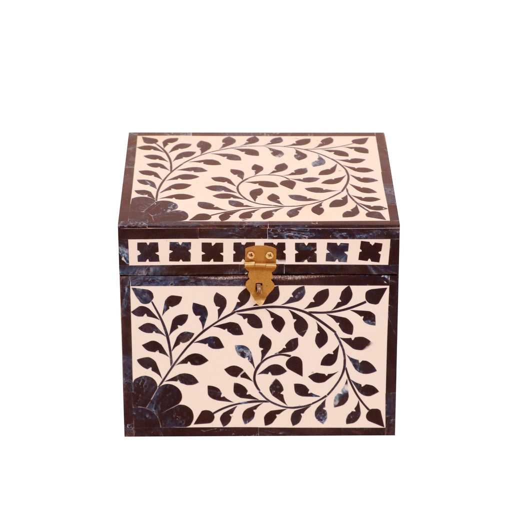 Aveline Inlay Blue Jewellery Box — view 5