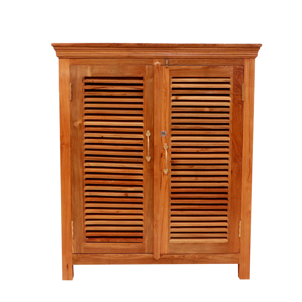 Kaia Slatted Storage Cabinet — view 4