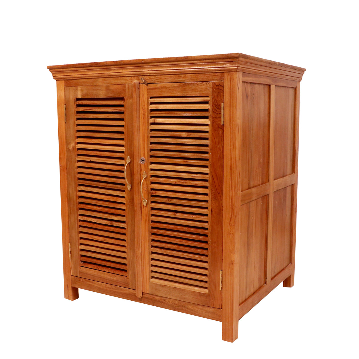 Kaia Slatted Storage Cabinet — view 1