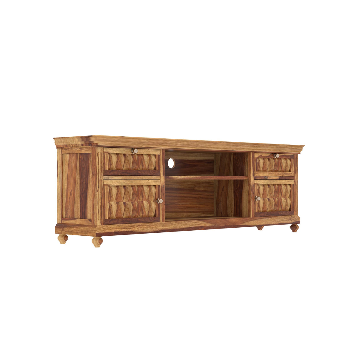 Margot Solid Wood TV Unit — view 3