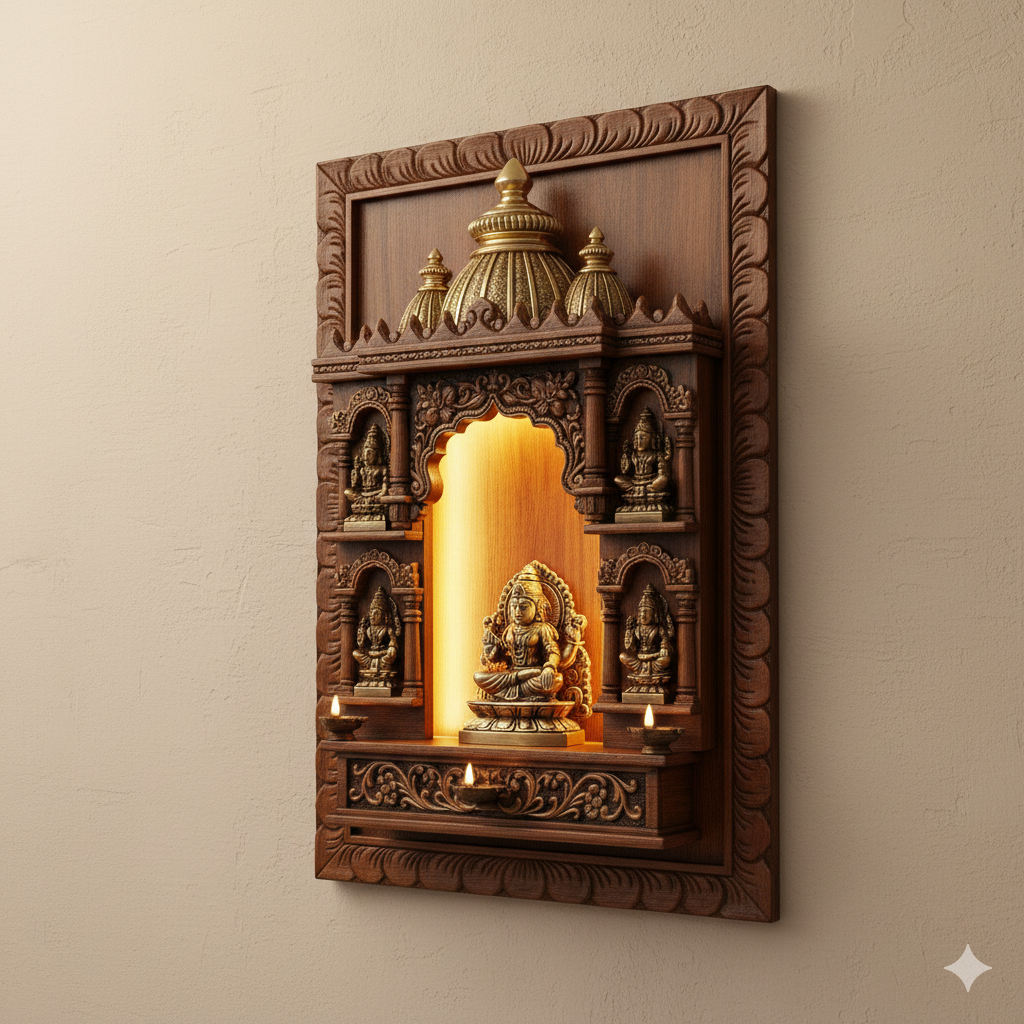 Elodie Solid Wood Home Temple — view 1