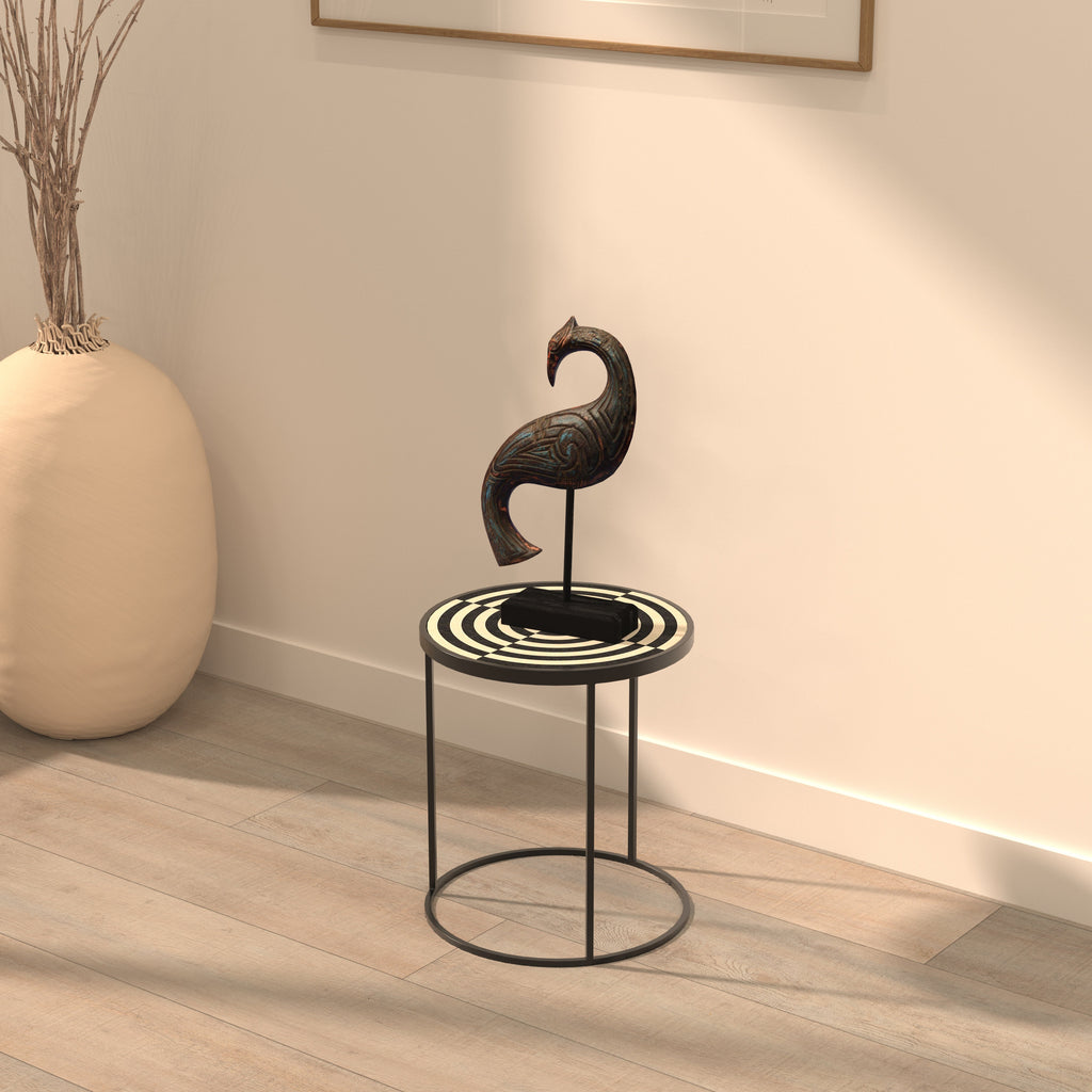 Estelle Geometric Metal Side Table — view 1