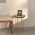 Flora Sunburst Metal Side Table — view 1