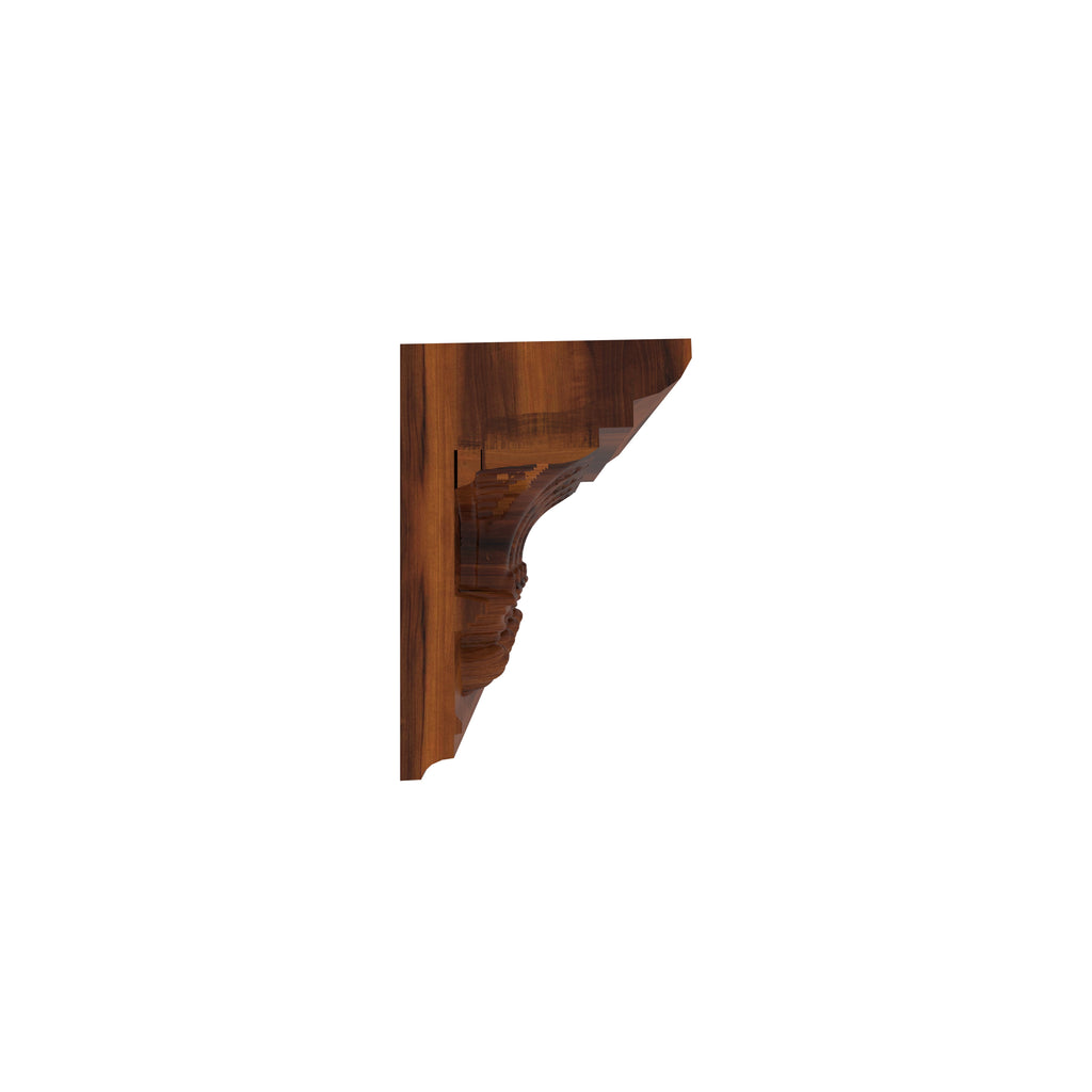 Saffron Carved Arched Wall Shelf — view 4