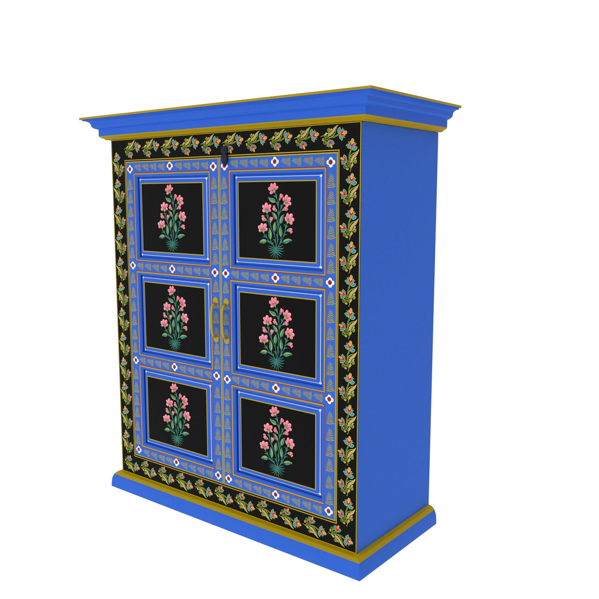 Fiora Blue Storage Cabinet — view 4