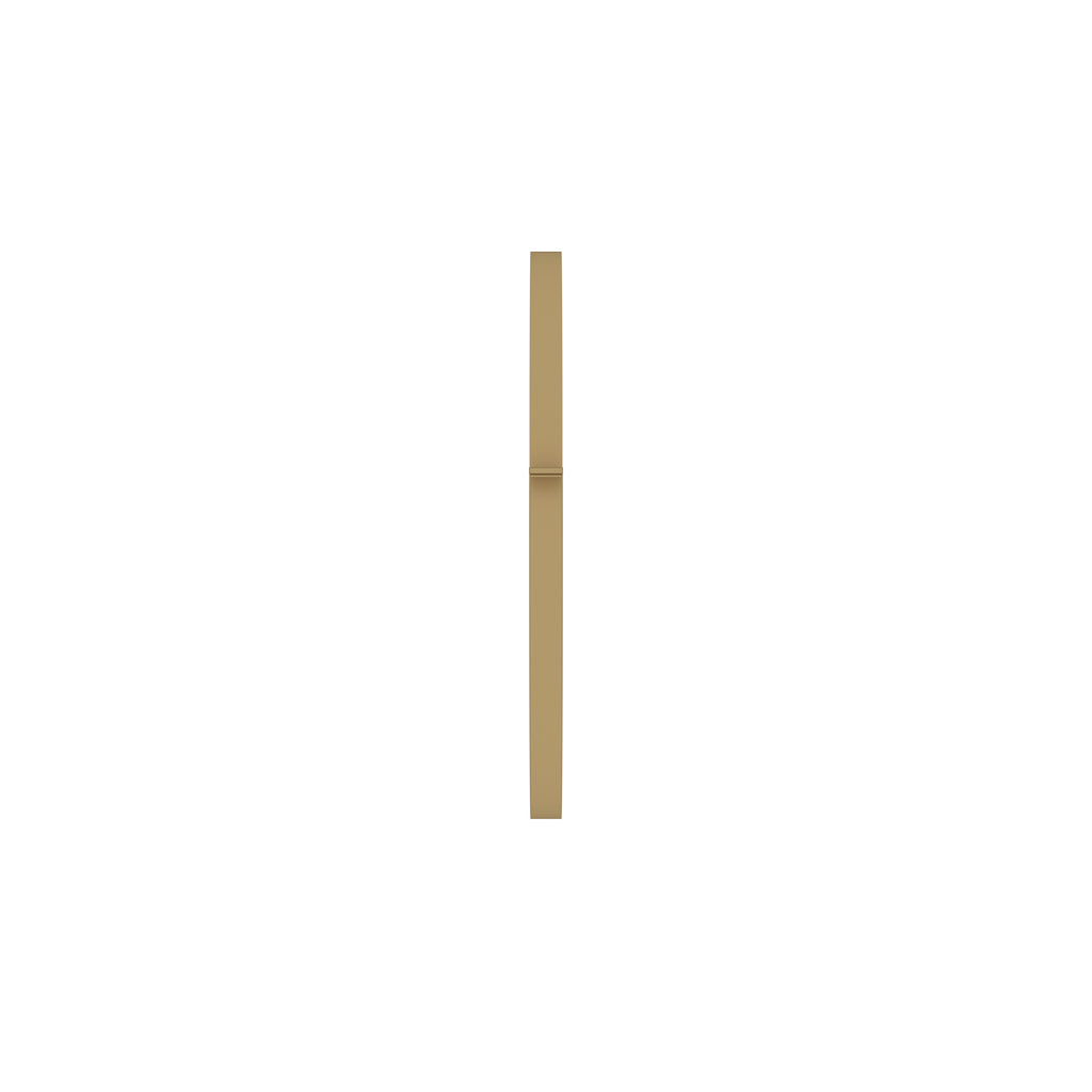 Calla Oval Gold Metal Wall Mirror — view 4