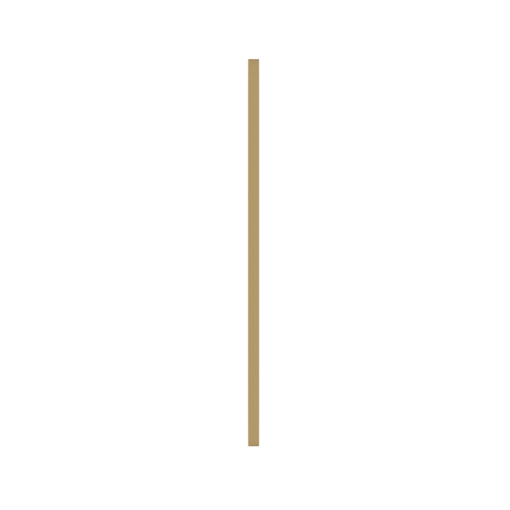 Aveline Rectangular Gold Metal Wall Mirror — view 4