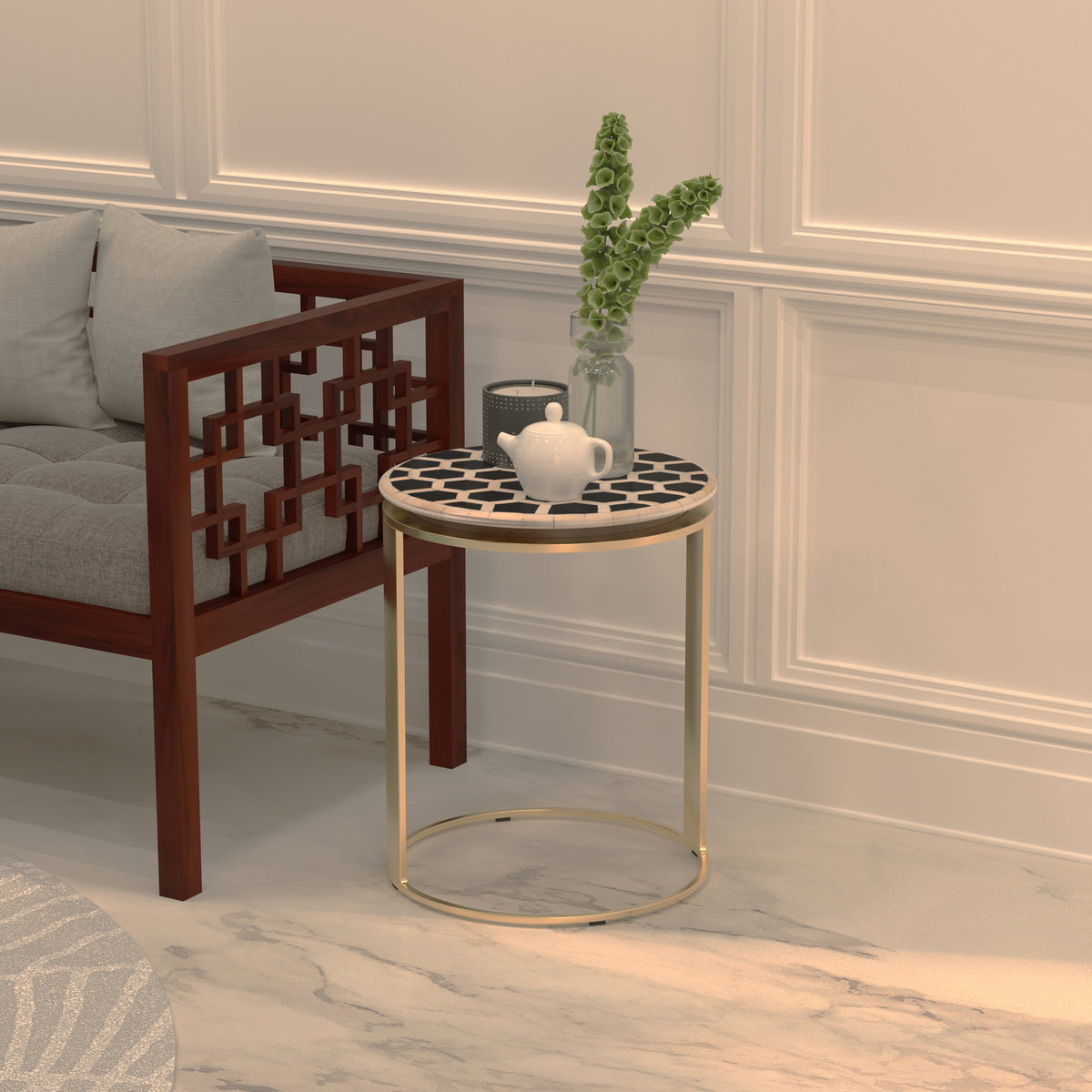 Fiora Metal Side Table — view 1