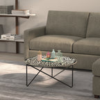 Briar Damask Metal Coffee Table — view 1