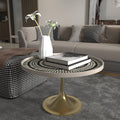 Faye Geometric Metal Side Table — view 1