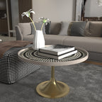 Faye Geometric Metal Side Table — view 1