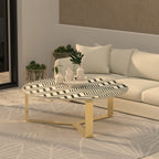 Aurelia Chevron Metal Coffee Table — view 1