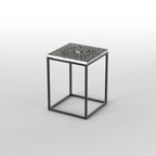 Emery Floral Arabesque Metal Side Table — view 4