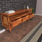 Renata Solid Wood TV Unit — view 3