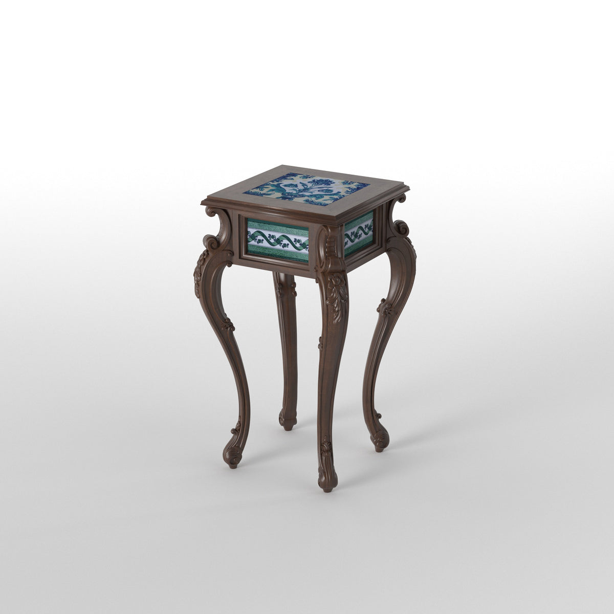 Calla Inlay Tiled Side Table — view 4