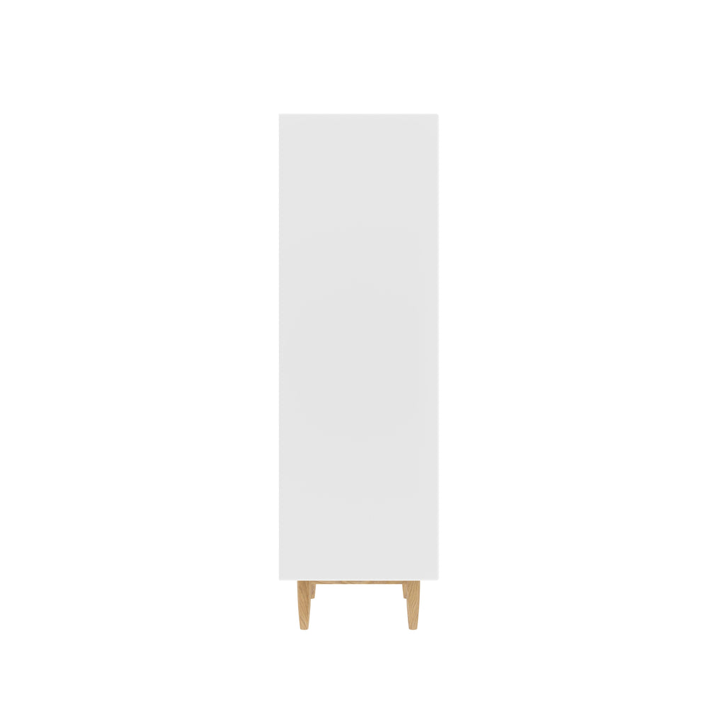 Celine Cane Panelled Engineered Wood Storage Cabinet — view 4