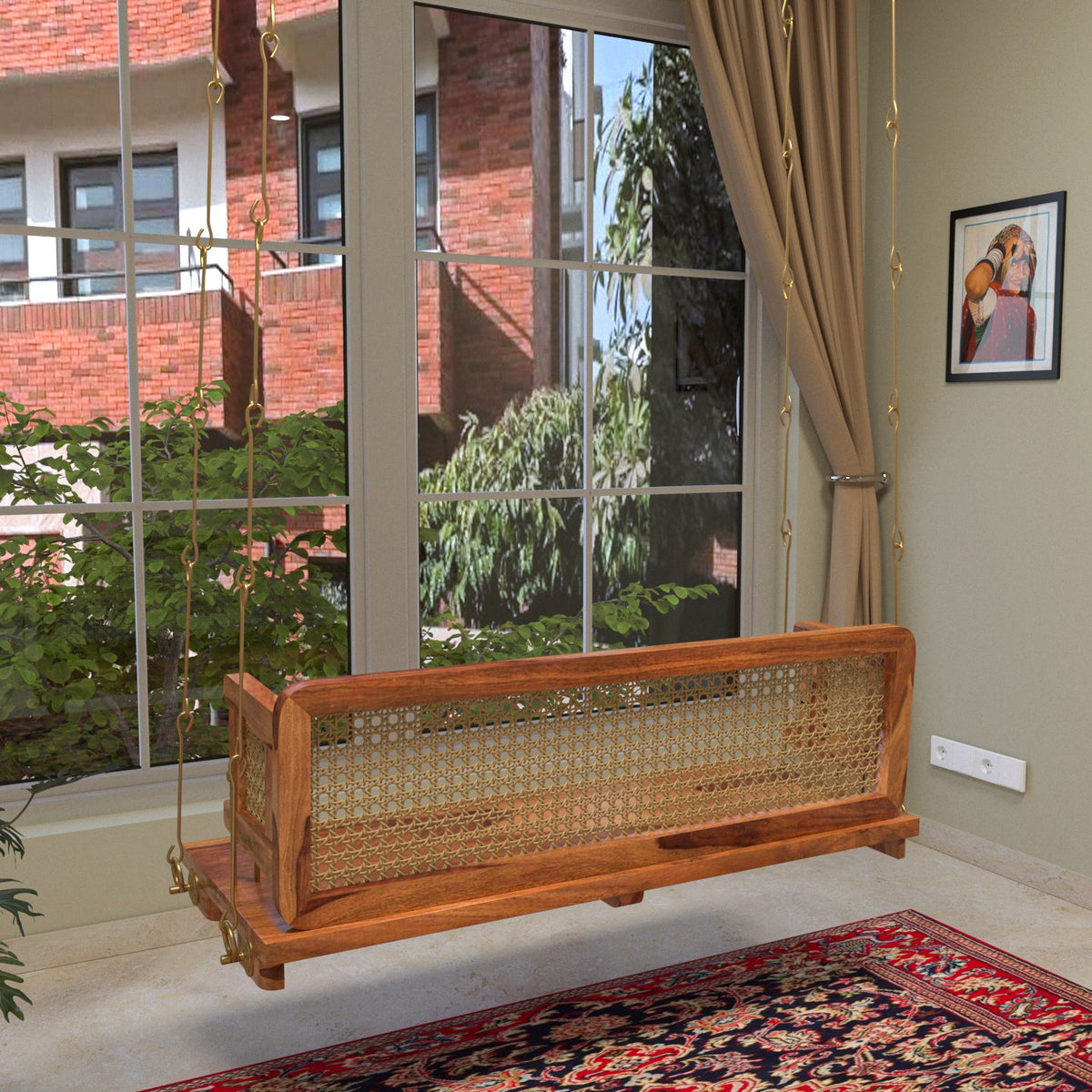 Petra Cane Hanging Swing — view 3