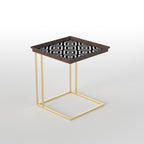 Elodie Geometric Metal Side Table — view 4