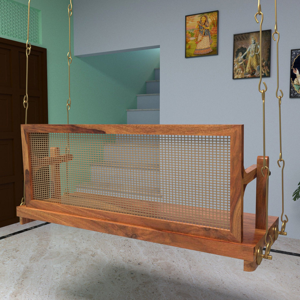 Olena Cane Hanging Swing — view 3