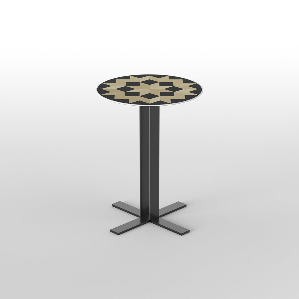 Elise Geometric Metal Side Table — view 4