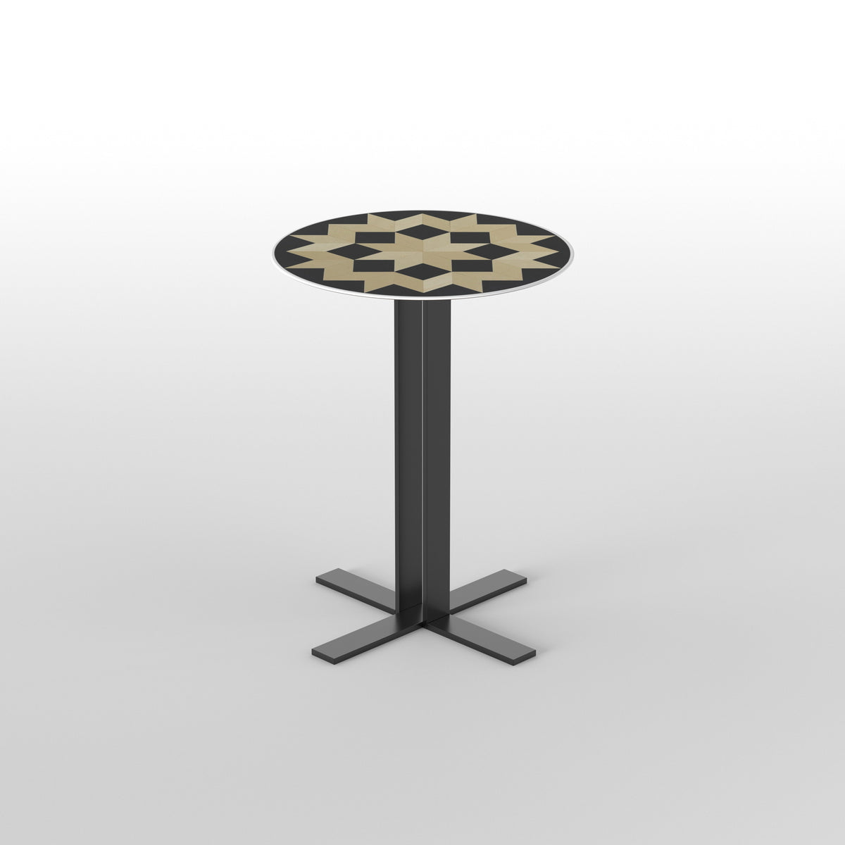 Elise Geometric Metal Side Table — view 4