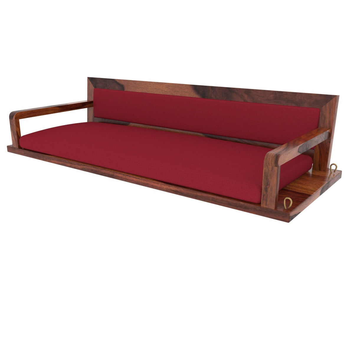 Opal Upholstered Red Hanging Swing — view 3