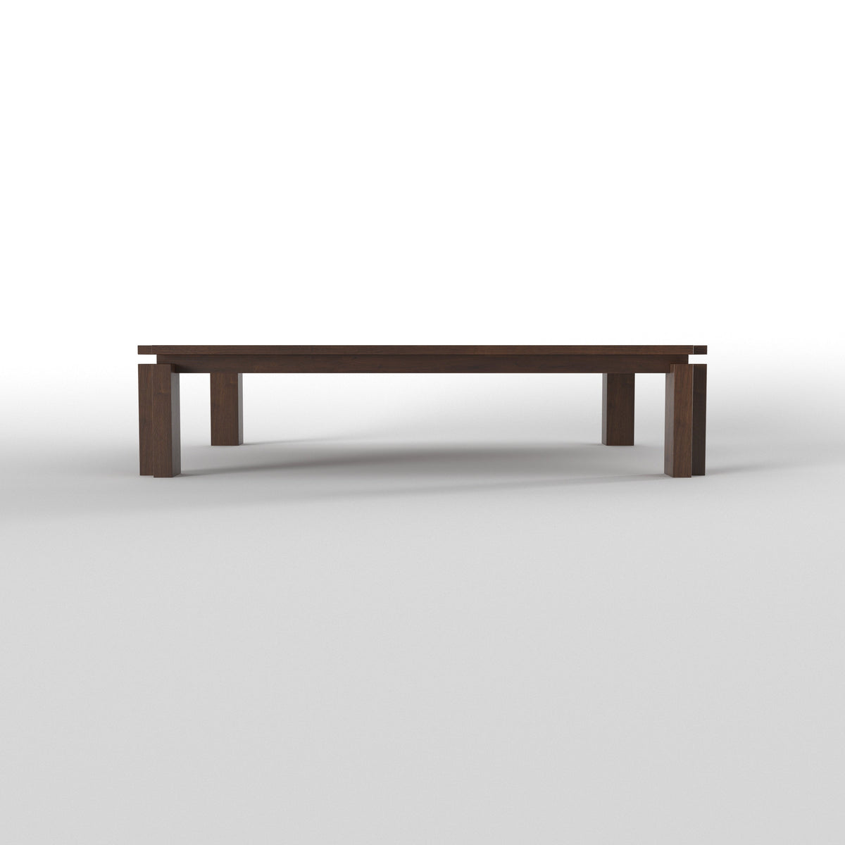 Kumo Solid Wood Floor Dining Set with Round Stools – product image 4