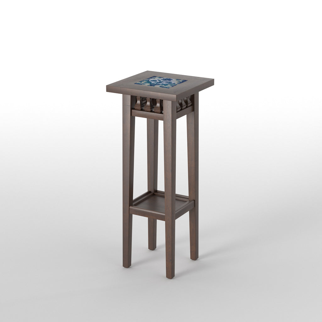 Calista Inlay Pedestal Side Table — view 4