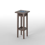 Calista Inlay Pedestal Side Table — view 4
