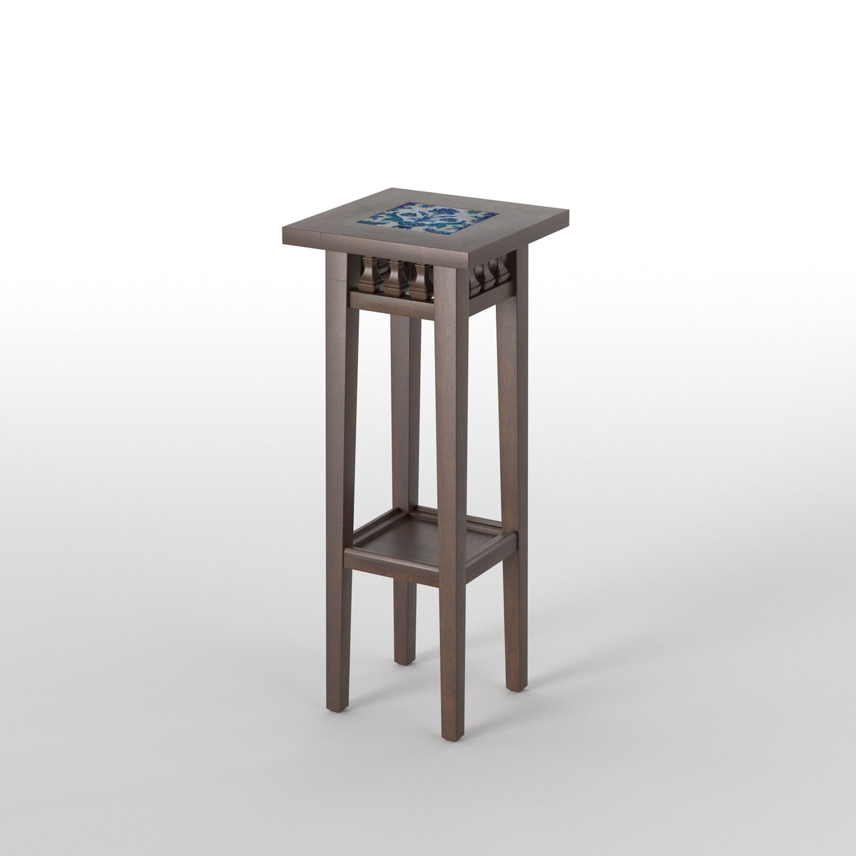 Calista Inlay Pedestal Side Table — view 4