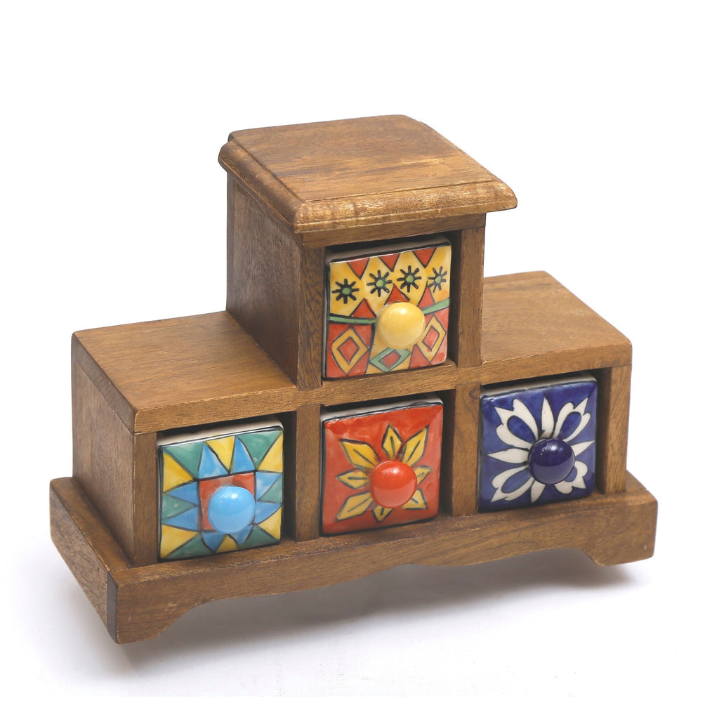 Flora 4 Drawer Ceramic Chest - product image 1