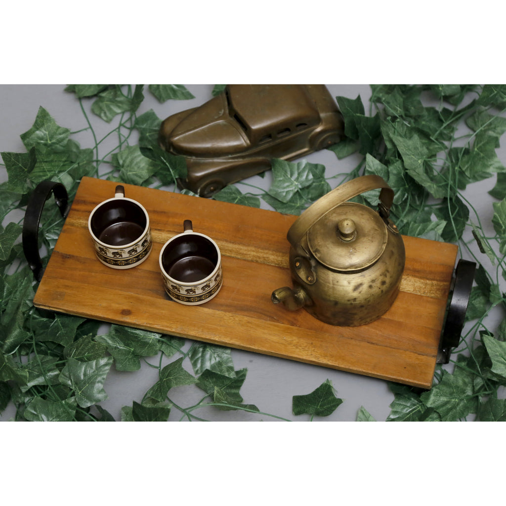 Laurel Solid Wood Serving Tray — view 2