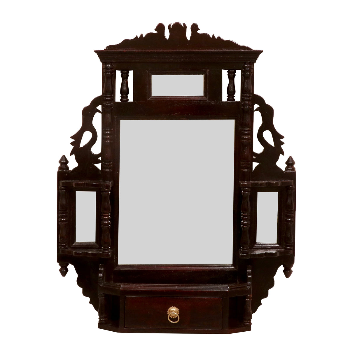 Galina Solid Wood Wall Mirror — view 1