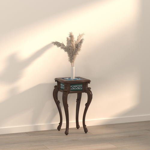 Calla Inlay Tiled Side Table — view 1
