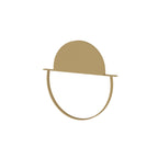 Calla Oval Gold Metal Wall Mirror — view 5
