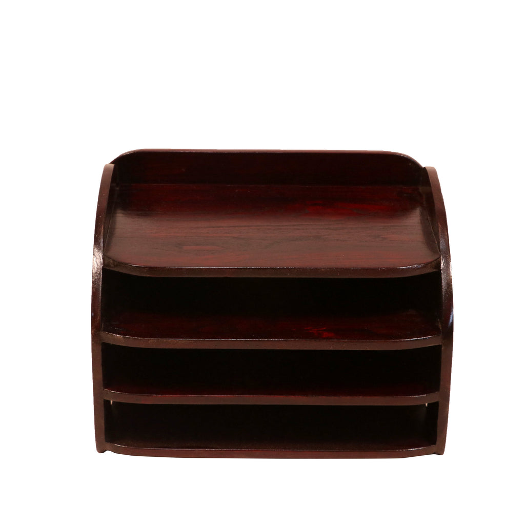 Hugo Solid Wood Desktop Paper Rack - Dark - product image 2