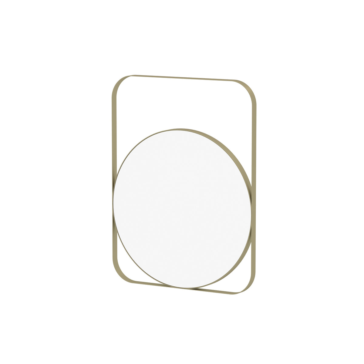 Bellamy Geometric Gold Metal Wall Mirror — view 5
