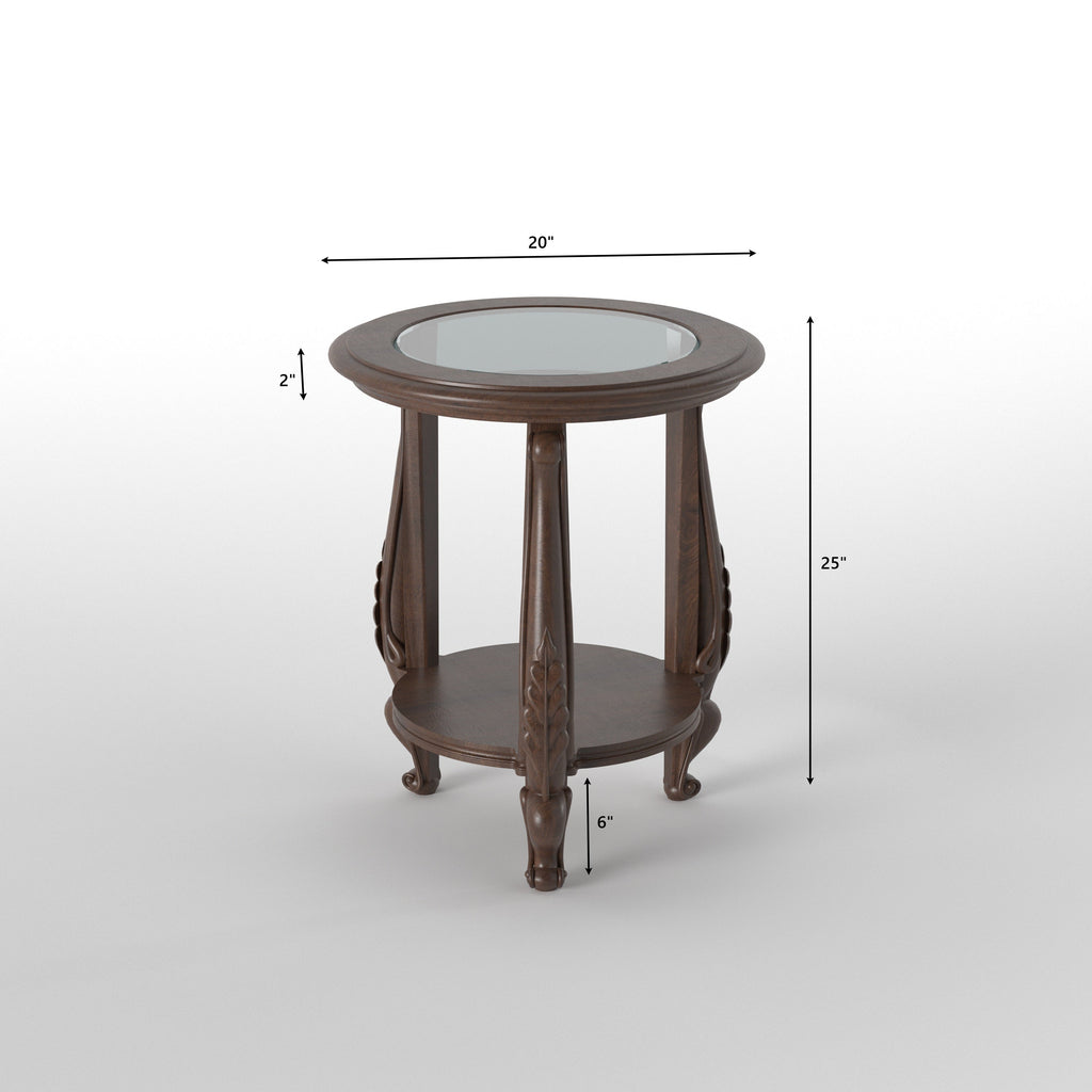 Celine Round Vintage Side Table — view 4