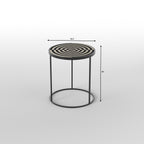 Estelle Geometric Metal Side Table — view 4