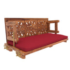 Paloma Carved Upholstered Hanging Swing — view 4