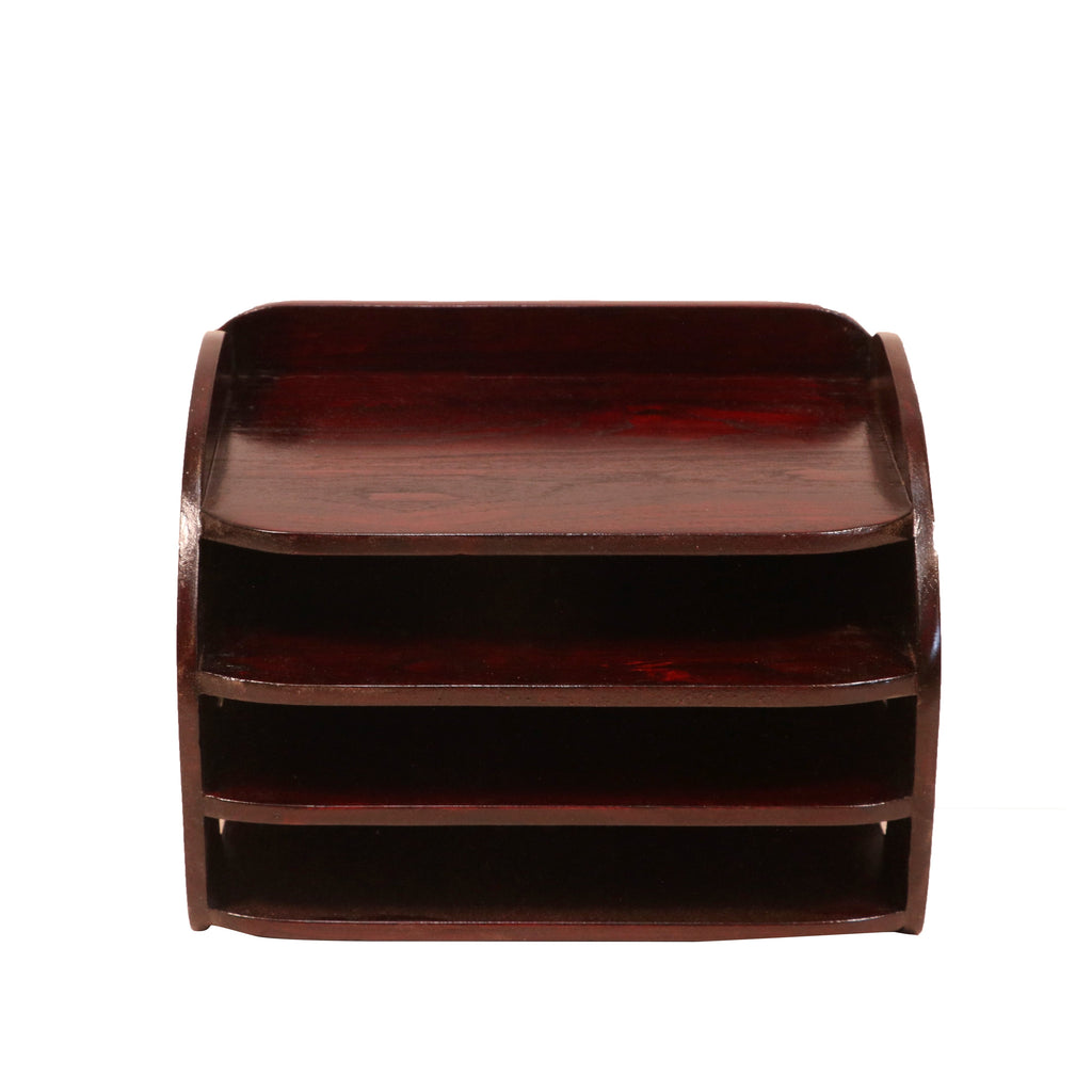 Hugo Solid Wood Desktop Paper Rack - Dark - product image 3