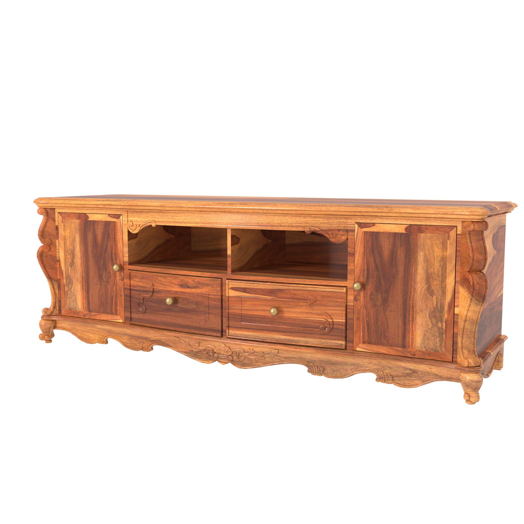 Piper Carved TV Unit — view 4