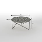 Briar Damask Metal Coffee Table — view 4