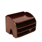 Hugo Solid Wood Desktop Paper Rack - Dark - product image 1