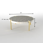 Calista Honeycomb Metal Coffee Table — view 4