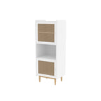 Celine Cane Panelled Engineered Wood Storage Cabinet — view 5