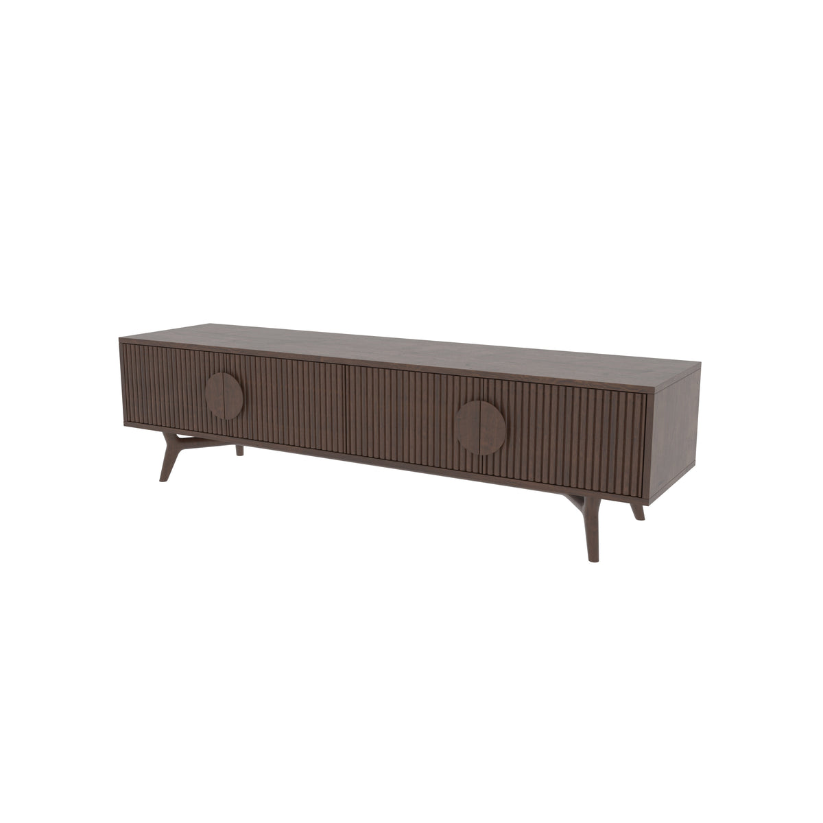 Dalia Panelled Mid-Century TV Unit — view 5