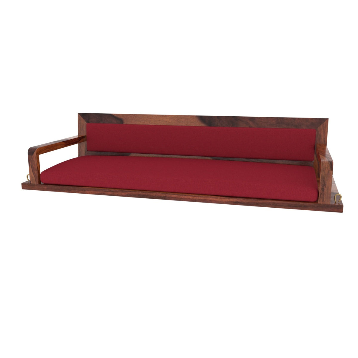 Opal Upholstered Red Hanging Swing — view 4