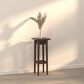 Calista Inlay Pedestal Side Table — view 1